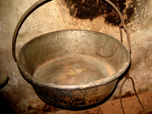 Paiolo epoca rame - d'epoca, in
