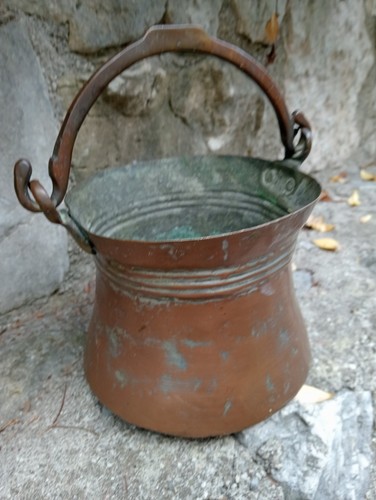 Piccolo paiolo rame - in, antico