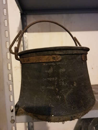 Antico calderone paiolo - calderone, /paiolo