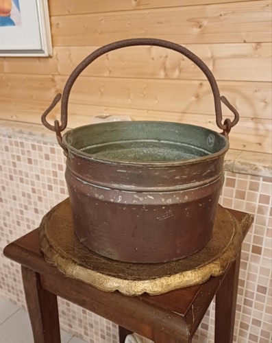 Antico paiolo pentola - in, rame