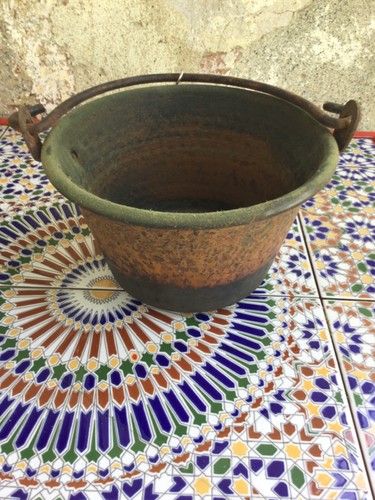 Antico paiolo rame inizi - antico,