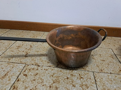 Paiolo rame per polenta - in,
