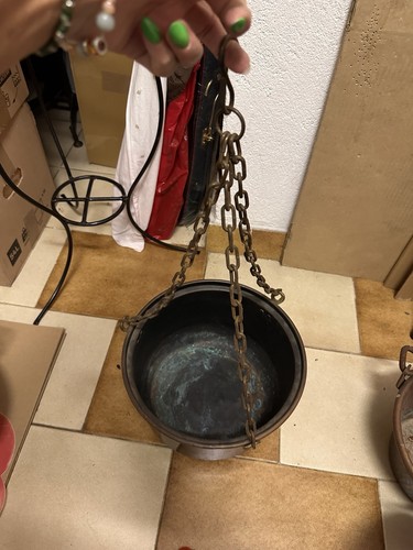 Paiolo pentola rame con - in,