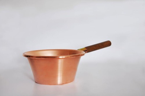 Paiolo rame manico legno - manico,