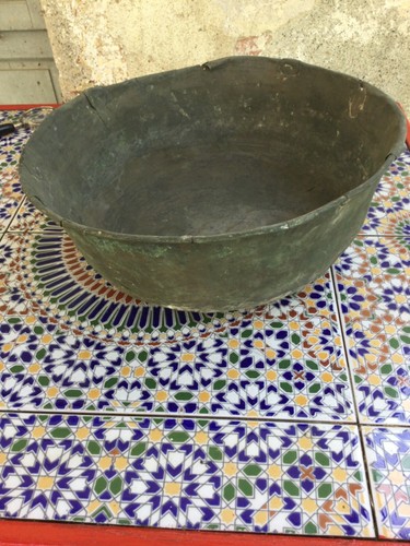 Grande antico paiolo rame - grande, in