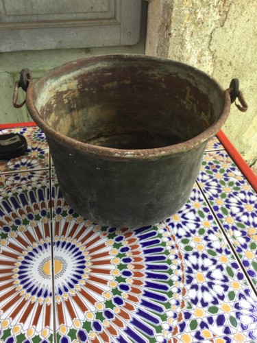 Antico paiolo rame inizi - paiolo, in